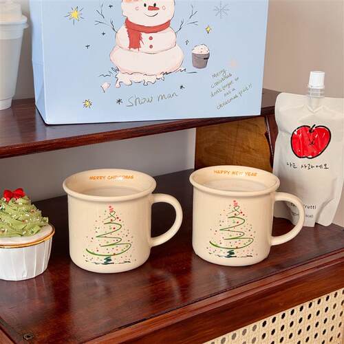 Christmas Mug Cute Coffee Cup Christmas Tree Ceramic Water C