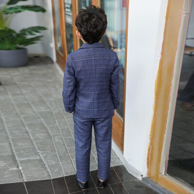 3-11y Kids Pant Blazers Set Spring Autumn Boys Blazer + Pant