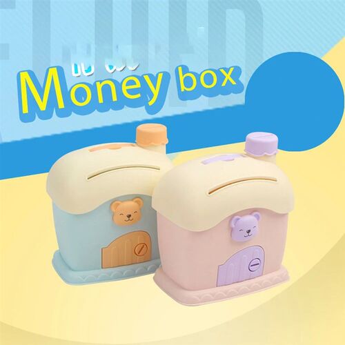 Rabbit Mushroom House Piggy Bank Childrens Piggy Bank Can B