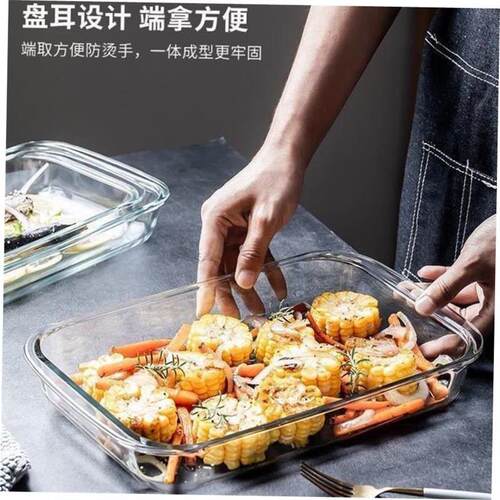 plates dish glass heat resistant baking oven microwave