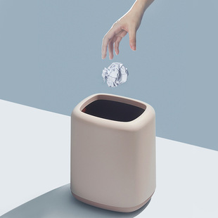 Double Deck  Trash Can 隐藏式垃圾桶 办公室纸篓 双层设计