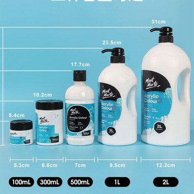 white acrylic paint Montmartre 300ml Fine art wall  painting