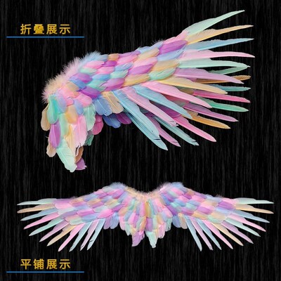 Angel wings White feather wings performing Halloween props