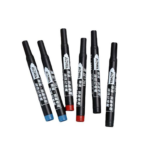 Permanent black marker, oil-based large tip pen, waterproof,