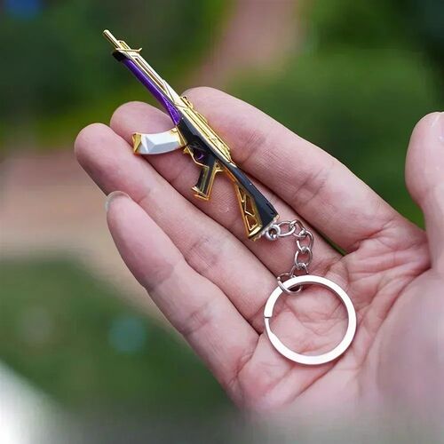 Valorant Keychains Set Reaver Karambit Knife Vandal Metal Ga
