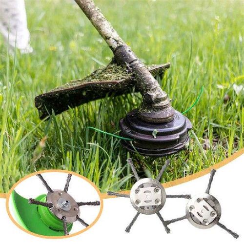 2 PCS Steel Wire Wheel Grass Trimmer Head Removal Rust&Moss