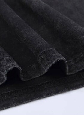 Men Hip Hop Streetwear Oversize Washed T-Shirt Middle Finger