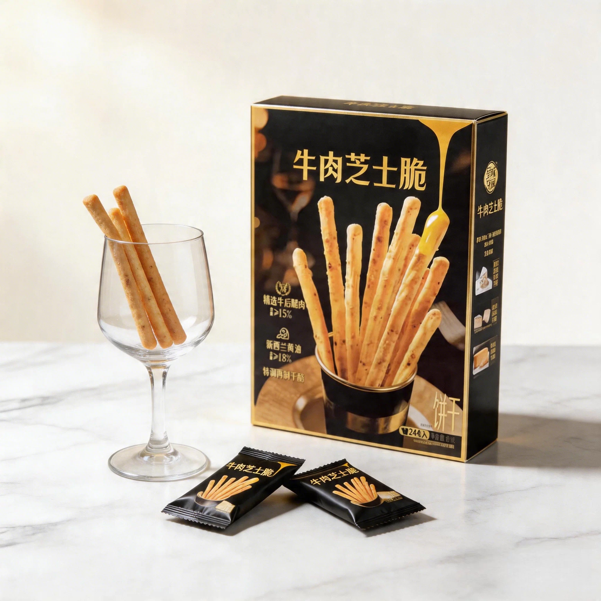 山姆代购呈味空间牛肉芝士脆600g新西兰黄油饼干办公休闲解馋零食