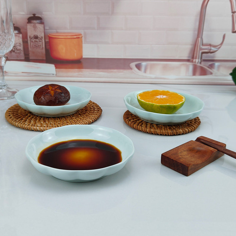 味碟陶瓷火锅蘸料调料碟小碟子调味酱油小菜碟醋碟酱料碟咸菜蘸酱