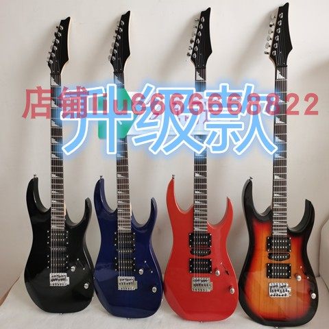 170 电吉他工厂直销/钢琴烤漆/多色可选/170练习升级款电吉他套装