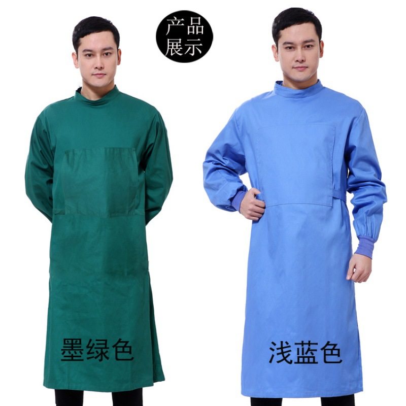 衣男女长袖医生服医护室洗手衣隔离衣反穿服高温消毒工作制服