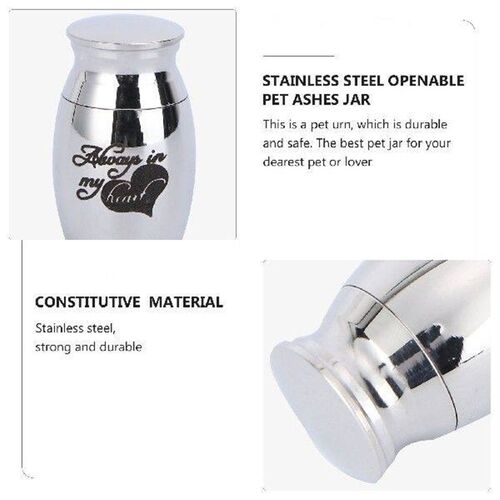 Pet Urn Small Mini Stainless Steel Durable Fresh Color