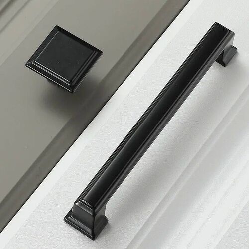 Black Handles Furniture Cabinet Knobs Muebles Handle Kitchen