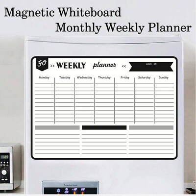 A3 Size Magnetic Monthly Weekly Planner Dry Erase Whiteboard