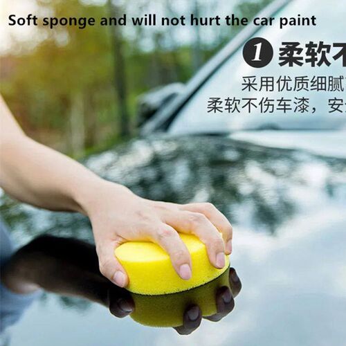 12Pcs Car Foam Sponge Wax Applicator Cleaning Detailing Pads