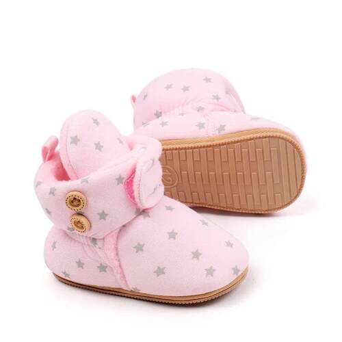 2024 Winter Baby Boots, Infant Girls Boys Warm Fashion Solid
