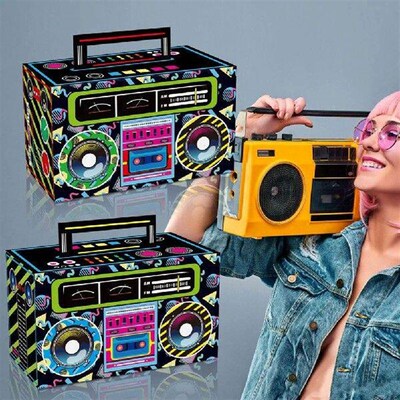 12 Pcs Radio 80s Party Favors Gift Boxes Cassette Tape