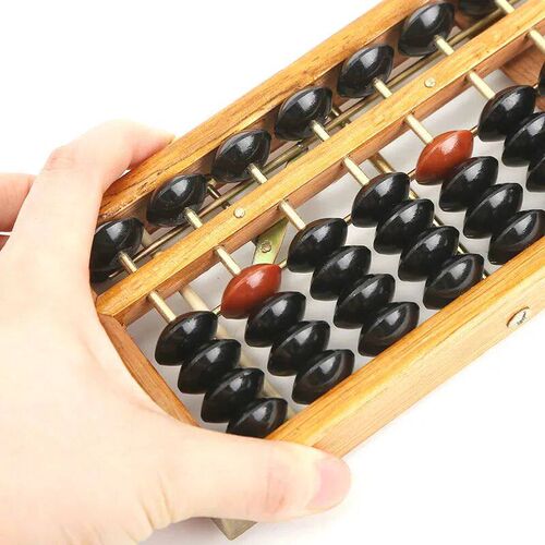 1pcs Wooden Frame Classic Ancient Calculator Abacus Bead Toy