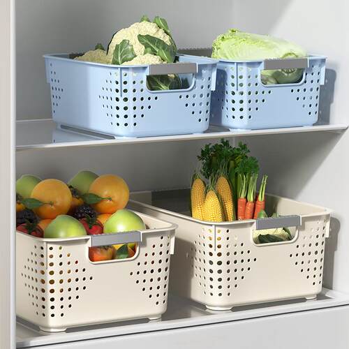 Plastic storage basket for organizing miscellaneous items