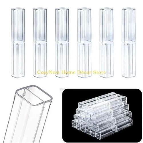 92MF+25+Pieces+Pen+Storage+Box+Clear+Plastic