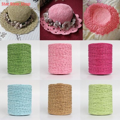Raffia Paper Yarn Ribbons Hand-knitted Lafite Raffia Straw R