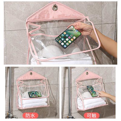 Bathroom Waterproof Hanging Bag Bathroom Bathing Clothes Sto