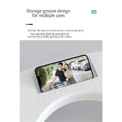 Thickfooted squatting toilet stool with special appliances