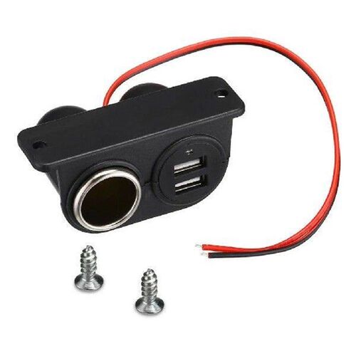 DC 5V 3.1A Dual USB Ports Socket USB Built-In Car Camper