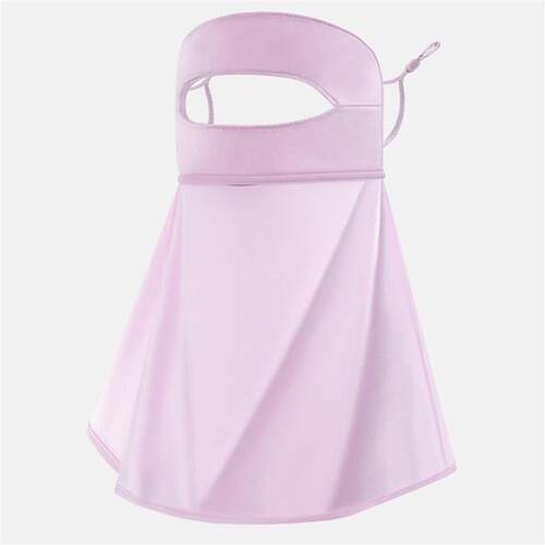 Summer sun protection full face womens ice silk face mask