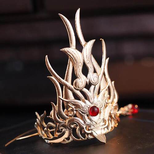 Chinese Hair Crown Ancient Pearl Hairpin Retro Hanfu Hair Ac