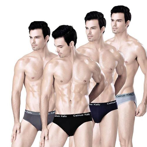 4 Pcs/Lot Breathable Mens Underwear Briefs Bodysuit Comfort