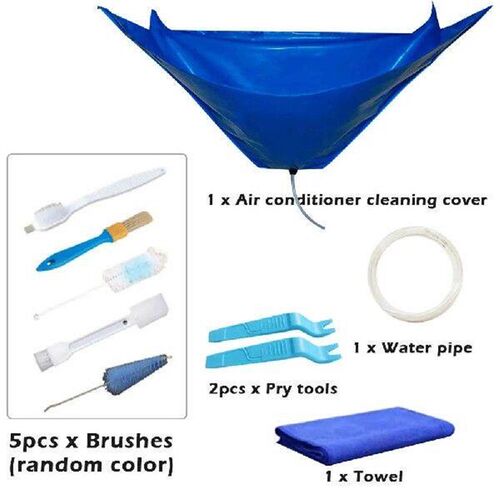 10pcs Brush Air Conditioner Cleaning Kit Cover Accessories