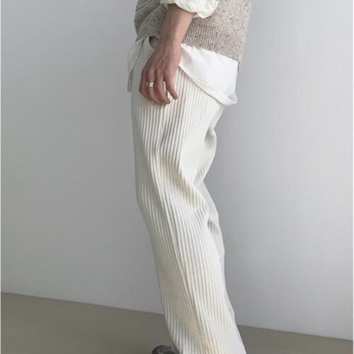 Mens trousers take off casual pants loose solid color cordu