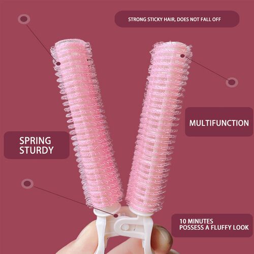 5PCS Set Natural Fluffy Hair Clip No Heat Curling Iron Plast