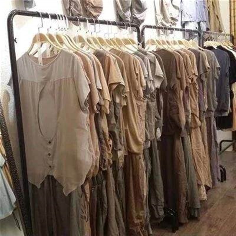 爆款铁艺衣架杆服装店男女货架展示架落地式中岛架侧挂架衣服架子