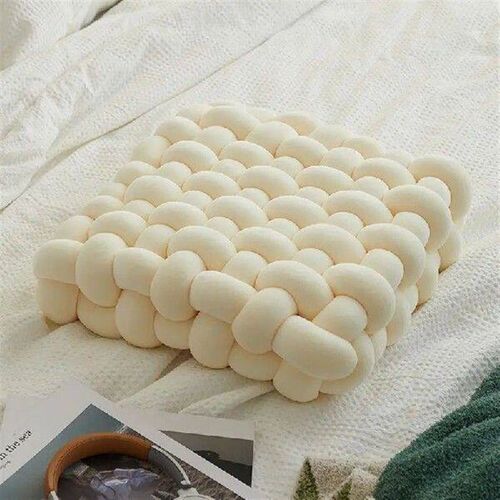 Crystal Velvet Sofa Throw Pillow Woven Butt Cushion
