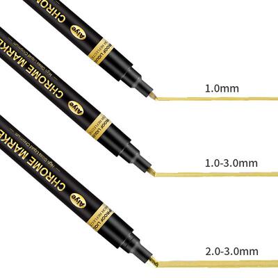 DIY model Metal texture pen Paint chrome plated marker