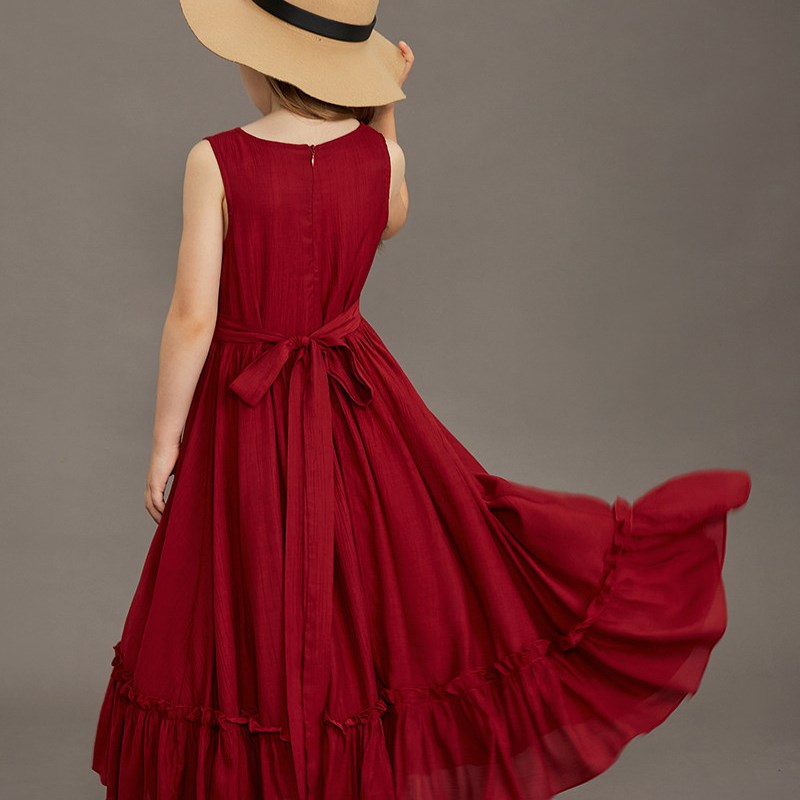 New Girls Summer Dress Cotton Flower Baby Kids Wedding Lace图片