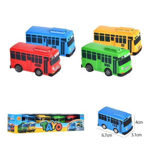 Cartoon  Bus Kids Toys Cute bus toy Mini Pull Back Car  Mode