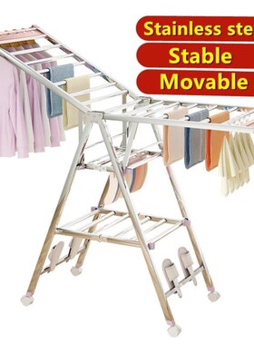 1.8m  cloth drying rack folding laundry garment dryer hanger