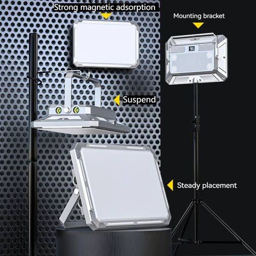 Portable LED Camping Tent Light Rechargeable Searchlight Hig