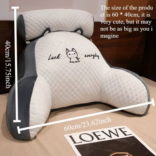 1pc Adjustable Reading Pillow - Ergonomic Back Support Cushi