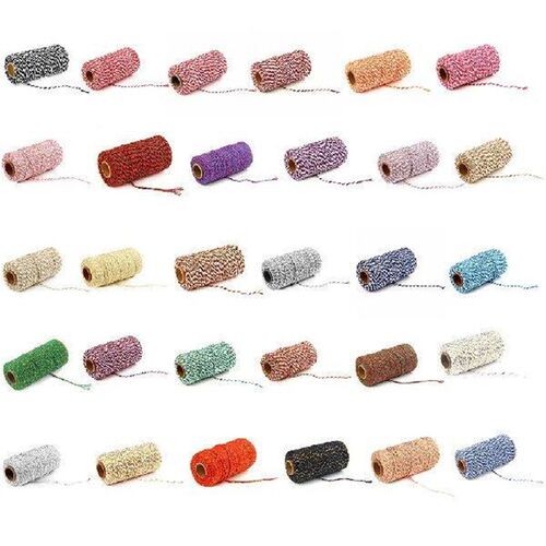 Two Colors Cotton Bakers Twine Rope Rustic Crafts Handmade