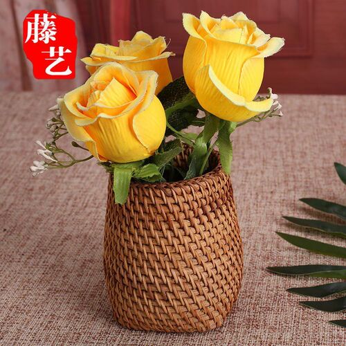 Household Rattan Organizer Chopsticks Shovel Spoons Dinner K