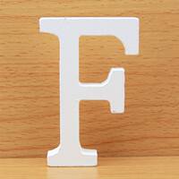 8 CM Letras Decorativas Grandes White Wooden Letters Home De thumbnail 6