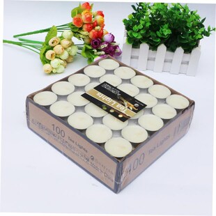 100 Pcs tea lights candles birthday party candle 4 hours
