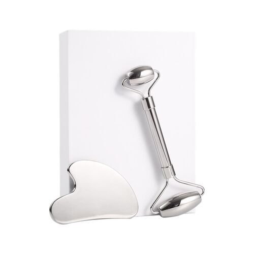 Stainless Steel Scraper Facial Massage Gua Sha Tool Face Lif