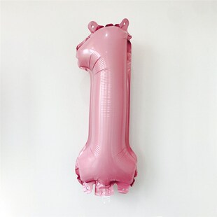 32 Inch Pearlescent Digital Balloons Pink Aluminum Film Ball