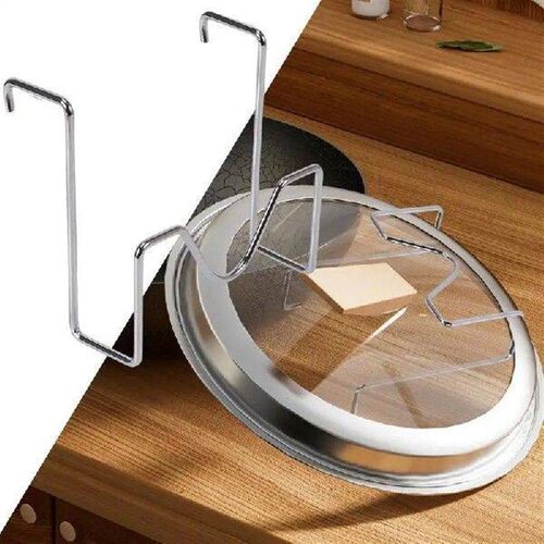 Lid Holder While Cooking Stainless Steel Pot Lid Organizer