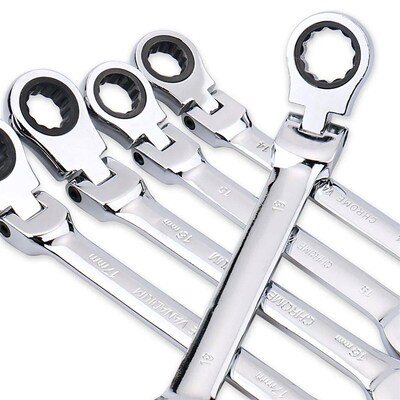 Ratchet Wrench of Keys Spanner Set Hand Tool 72-Tooth Ratche